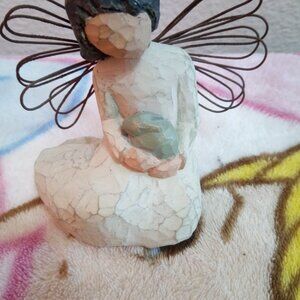 "Willow Tree", Angel of Protection, Angel Holding A Rabbit Collectible